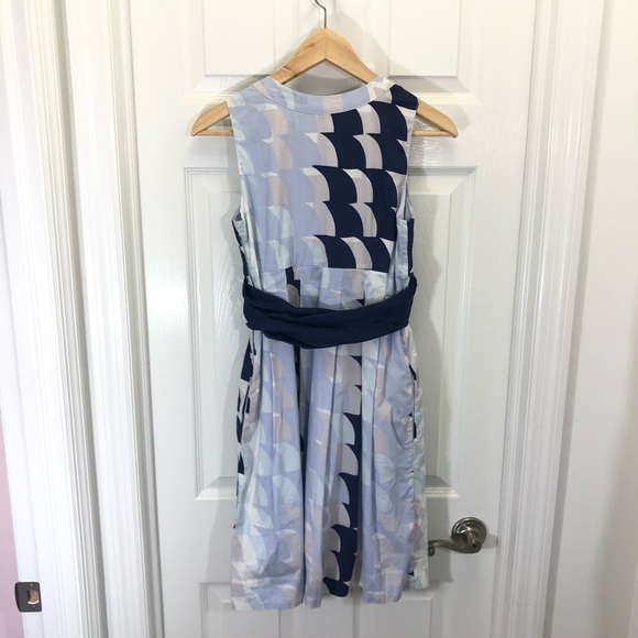SOLD Maeve Anthropologie Blue Waves Dress - Picture 6 of 8